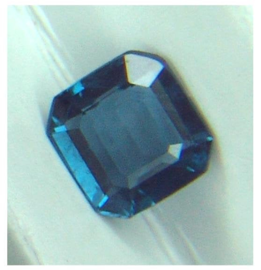 Ceylon NATURAL UNTREATED VS eye clean intense blue precision emerald cut Spinel from Sri Lanka 1.95ct.