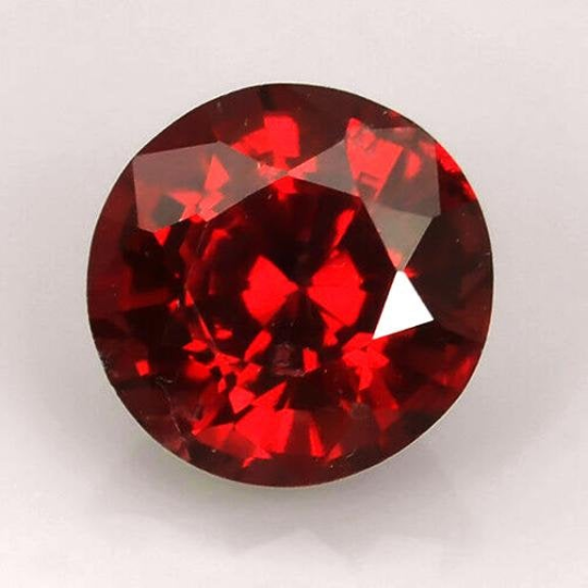 Ceylon "natural untreated" VVS clean top royal red precision round cut Spinel from Sri Lanka 2.32ct.