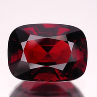 RARE! LARGE! Ceylon NATURAL Untreated VS eye clean top royal red precision cushion cut Spinel 9.60ct.