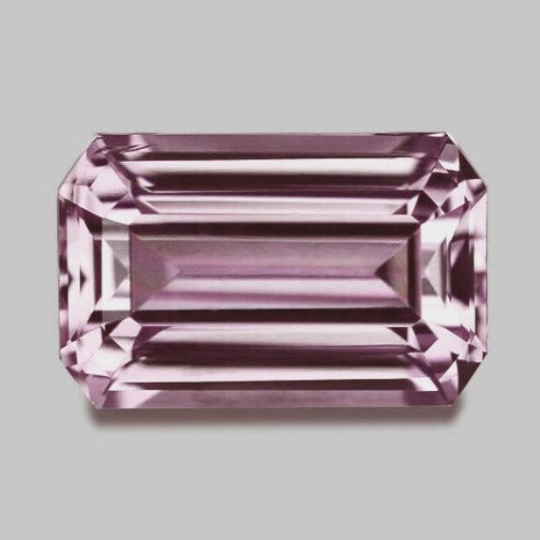 Ceylon natural untreated VS eye clean top pastel pink precision emerald cut Spinel from Sri Lanka 3.24ct.