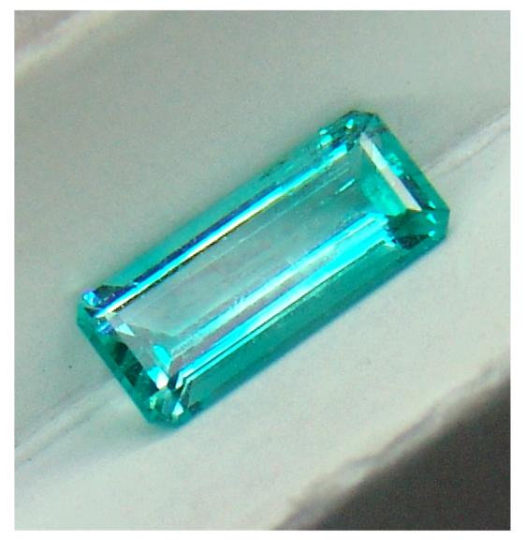 Colombian RARE Chivor Mine untreated VVS intense blue green precision emerald cut Emerald 1.82 ct.