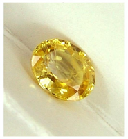 RARE Ceylon natural untreated VS eye clean brilliant canary yellow precision oval cut sapphire from Sri Lanka 1.55ct.