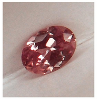 Ceylon NATURAL Untreated VS-VVS clean matched color pair of intense top padparadscha precision oval cut Sapphire 2.10tcw.