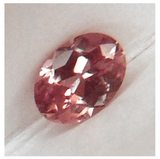 Ceylon NATURAL Untreated VS-VVS clean matched color pair of intense top padparadscha precision oval cut Sapphire 2.10tcw.