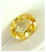 RARE Ceylon natural untreated VS eye clean brilliant canary yellow precision oval cut sapphire from Sri Lanka 1.55ct.