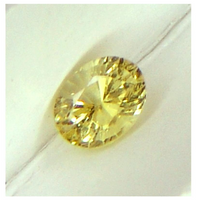 RARE Ceylon NATURAL UNTREATED VS eye clean top canary yellow precision diamond cut oval sapphire from Sri Lanka 1.27ct.