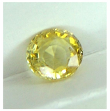 Ceylon Natural untreated VVS clean top yellow precision oval cut sapphire from Sri Lanka 2.12ct.