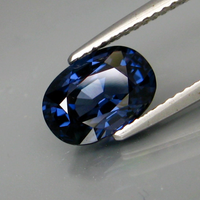 Ceylon NATURAL UNTREATED VS eye clean intense cobalt blue precision oval cut Spinel from Sri Lanka 2.15ct.