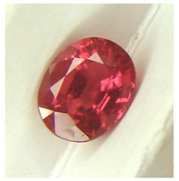 RARE Ceylon  VS eye clean top orange-pink {padparadscha} precision oval cut Spinel  2.34ct.