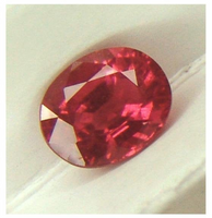 RARE Ceylon  VS eye clean top orange-pink {padparadscha} precision oval cut Spinel  2.34ct.