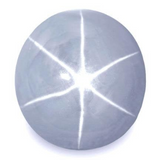 Large UNTREATED clean medium grayish-blue AMAZING Star sapphire from Sri Lanka 9.40ct.