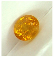 RARE Ceylon natural untreated VS eye clean top golden yellow precision oval cut sapphire from Sri Lanka 1.62ct.