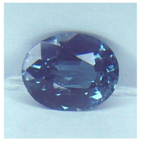 Ceylon  NATURAL UNTREATED VVS clean medium blue precision oval cut Spinel from Sri Lanka 1.20ct.