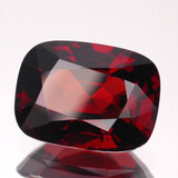 RARE! LARGE! Ceylon NATURAL Untreated VS eye clean top royal red precision cushion cut Spinel 9.60ct.