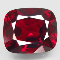 RARE large NATURAL UNTREATED 10x flawless Top Royal Red precision cushion cut Spinel from Myanmar 12.10ct.