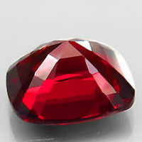 RARE large NATURAL UNTREATED 10x flawless Top Royal Red precision cushion cut Spinel from Myanmar 12.10ct.