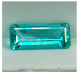 Colombian RARE Chivor Mine untreated VVS intense blue green precision emerald cut Emerald 1.82 ct.