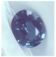 Ceylon  NATURAL UNTREATED VVS clean medium blue precision oval cut Spinel from Sri Lanka 1.20ct.