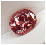 Ceylon NATURAL Untreated VS-VVS clean matched color pair of intense top padparadscha precision oval cut Sapphire 2.10tcw.