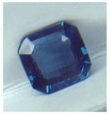 Ceylon NATURAL UNTREATED VS eye clean intense blue precision emerald cut Spinel from Sri Lanka 1.95ct.