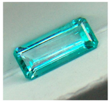 Colombian RARE Chivor Mine untreated VVS intense blue green precision emerald cut Emerald 1.82 ct.