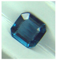 Ceylon NATURAL UNTREATED VS eye clean intense blue precision emerald cut Spinel from Sri Lanka 1.95ct.