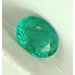 Colombian RARE untreated VS intense medium green precision oval cut Emerald 1.10 ct.