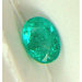 Colombian "rare" untreated VS intense medium green precision oval cut Emerald 1.05 ct.