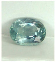 Ceylon untreated teal blue precision cut oval sapphire 2.82ct.