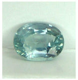 Ceylon untreated teal blue precision cut oval sapphire 2.82ct.